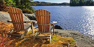 relax beside the Gatineau River